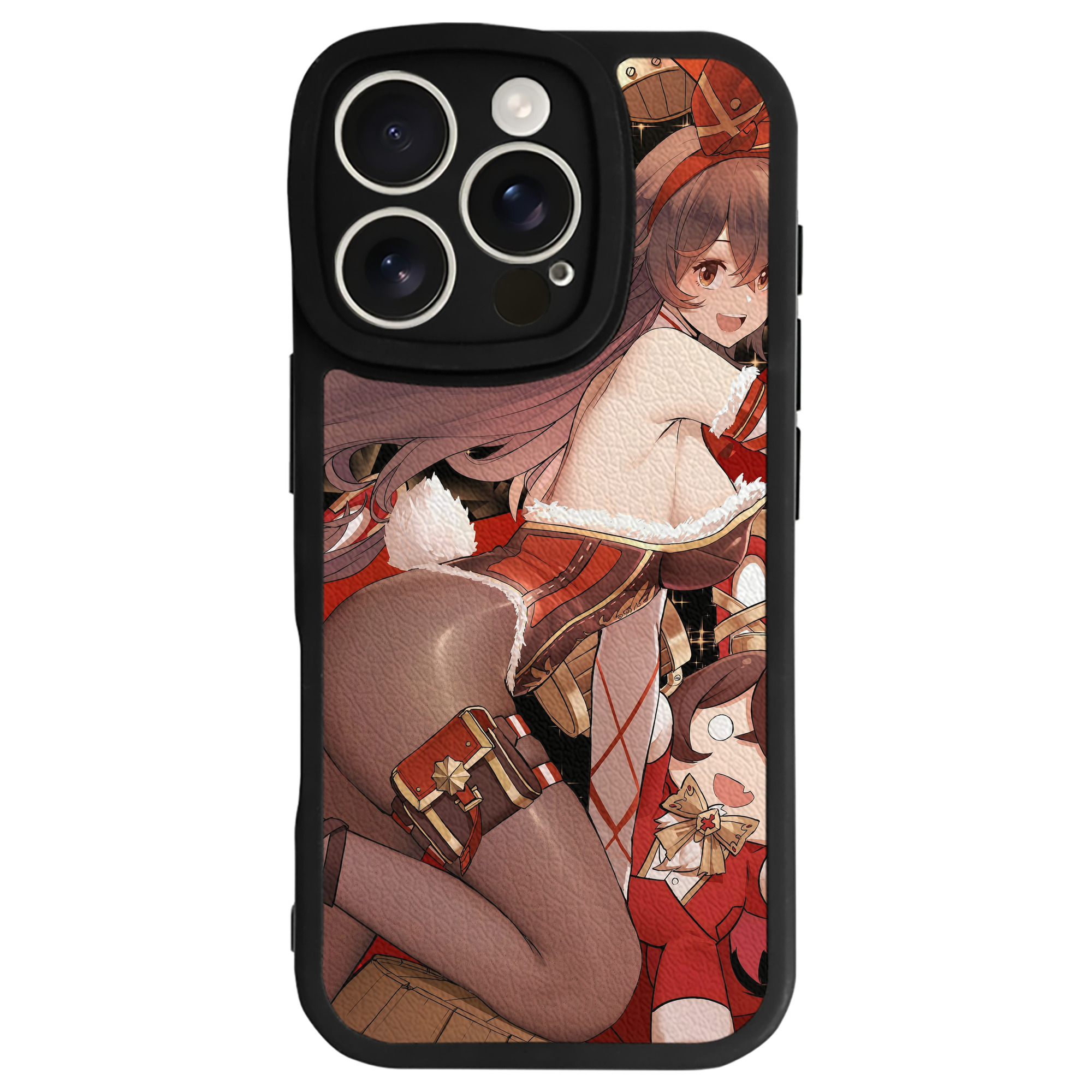 げんし神 genshin 【iPhone 16シリーズ対応】シリコンスマホケース（レザー調） 材質：シリコン
